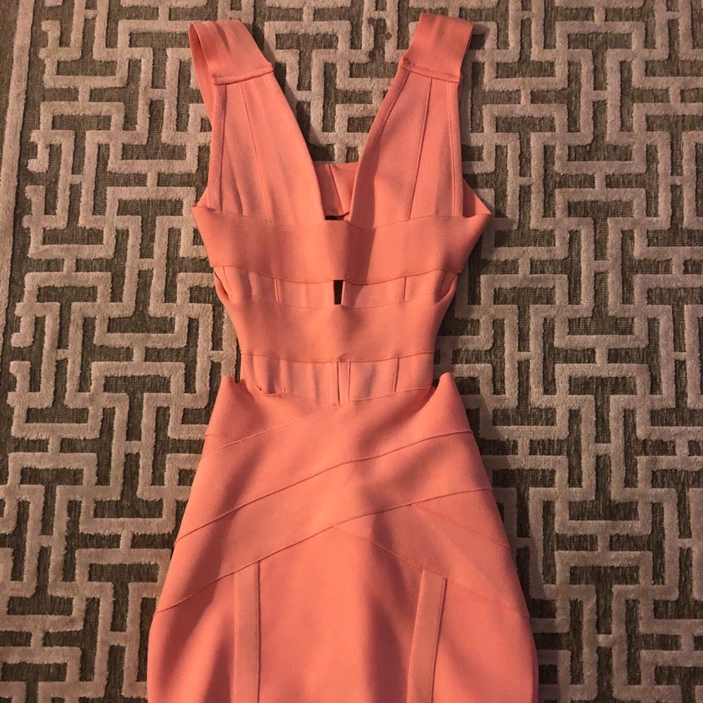 Peach Bodycon Dress Size S